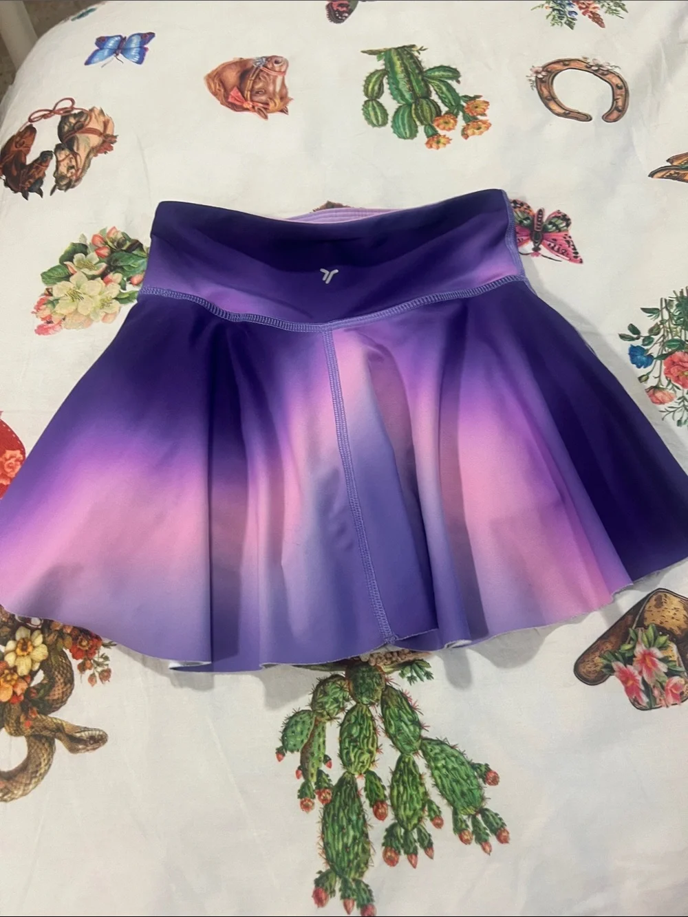 Old Navy Active Purple Ombre Circle Skater Skort